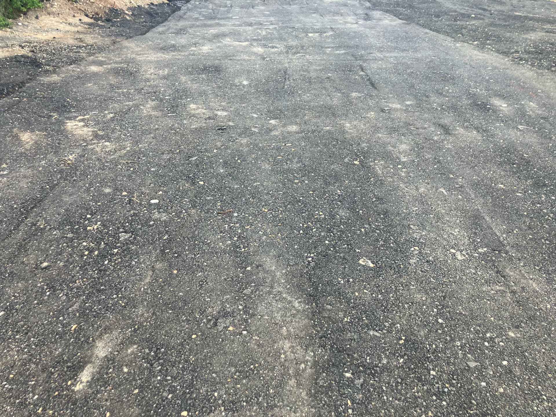 Finished stabilized road surface at the Solid Earth project