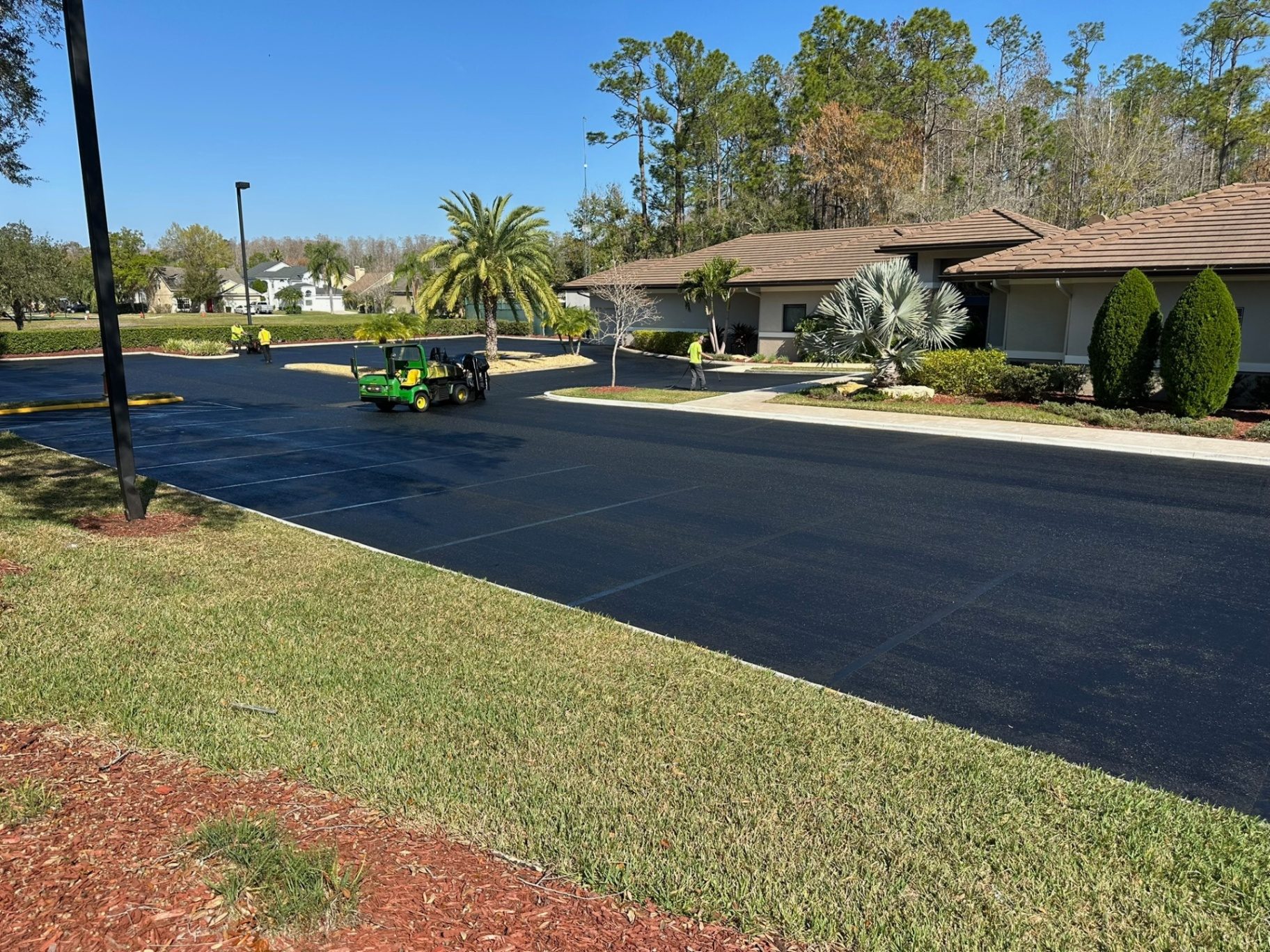 PennRR pavement project on a privately managed roadway